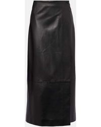 KHAITE - Wickelrock Quinn Aus Leder - Lyst
