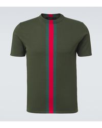 Gucci - T-Shirt Web Stripe - Lyst