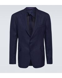 Ralph Lauren Purple Label - Linen, Silk, And Cotton Blazer - Lyst