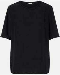 JOSEPH - Rubin Silk Crepe De Soie T-Shirt - Lyst