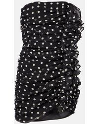 Nina Ricci - Polka-Dot Silk Chiffon Minidress - Lyst