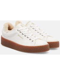 Bogner - Lucerne Shearling-Lined Leather Sneakers - Lyst