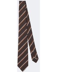 Kiton - Corbata De Seda A Rayas - Lyst