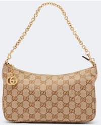 Gucci - Lady Lunetta Small Gg Canvas Shoulder Bag - Lyst