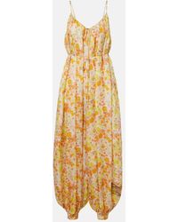 Zimmermann - Solstice Silk Floral Jumpsuit - Lyst