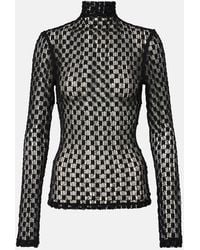 Rohe - Cotton-Blend Lace Turtleneck Top - Lyst