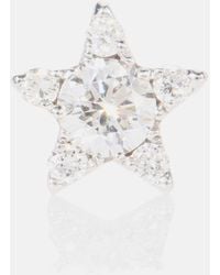 Maria Tash Diamond Star 18kt White Gold And Diamond Single Earring