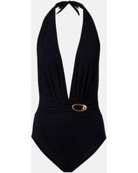 Karla Colletto - Solid Embellished Swimsuit - Lyst