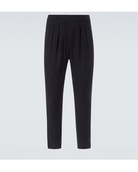 Tom Ford - Striped Cotton And Silk Straight Pants - Lyst