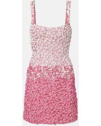 La Fuori - Sequined Ombre Minidress - Lyst