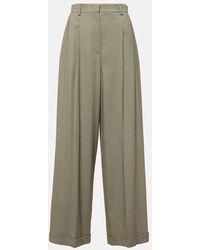 Tod's - Mid-Rise Wide-Leg Pants - Lyst