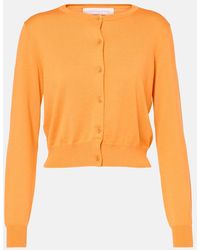 Carolina Herrera - Cropped-Cardigan Aus Seide Und Baumwolle - Lyst