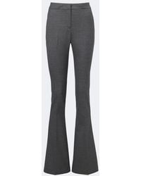 Blumarine - Mid-Rise Flared Pants - Lyst