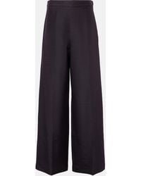 JOSEPH - Alana Wool And Silk Wide-leg Pants - Lyst