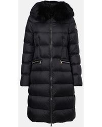 Moncler - Boedic Shearling-Trimmed Down Coat - Lyst