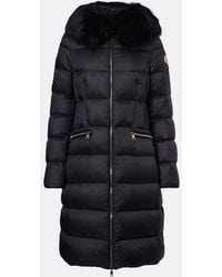 Moncler - Boedic Shearling-Trimmed Down Coat - Lyst
