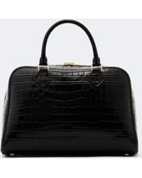 Nili Lotan - Jaclyn Croc-Effect Leather Bowling Bag - Lyst