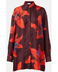 McQueen - Hemd Aus Seide - Lyst