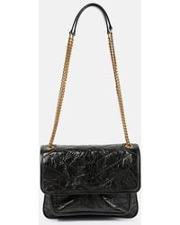 Saint Laurent - Schultertasche Niki Baby Aus Leder - Lyst