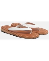Miu Miu - Embossed Thong Sandals - Lyst