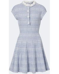Self-Portrait - Embellished Cotton-Blend Tweed Minidress - Lyst
