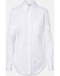 Thom Browne - Hemd Aus Baumwolle - Lyst