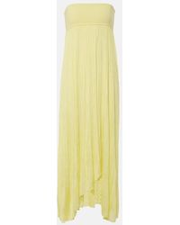 Alaïa - Pleated Bustier Dress - Lyst