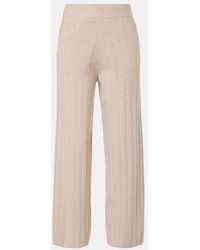 Max Mara - Jardin Ribbed-Knit Cashmere Sweatpants - Lyst