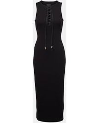 Givenchy - Ribbed-Knit Cotton Midi Dress - Lyst