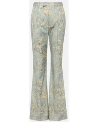 Vivienne Westwood - Ray Printed High-Rise Cotton Flared Pants - Lyst