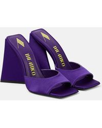 The Attico - Devon Satin Mules - Lyst