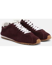 Miu Miu - Plume Suede Sneakers - Lyst