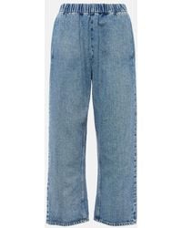 MM6 by Maison Martin Margiela - Cropped Straight Jeans - Lyst