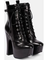 Vivienne Westwood - Leather Platform Ankle Boots - Lyst