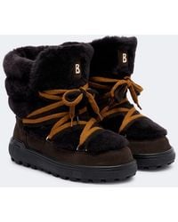 Bogner - Chamonix Shearling And Suede Snow Boots - Lyst