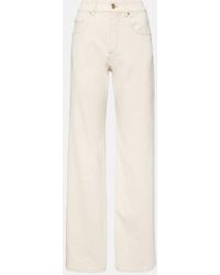 Brunello Cucinelli - Garment-Dyed Wide-Leg Jeans - Lyst