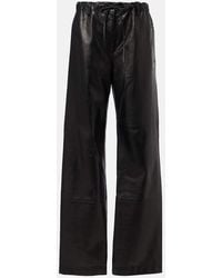 Proenza Schouler - Label Magnus Leather Wide-Leg Pants - Lyst
