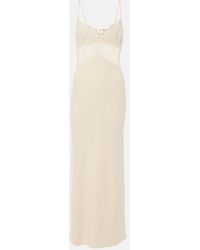 STAUD - Tara Cotton Crochet Maxi Dress - Lyst