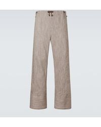 Kiko Kostadinov - Kyan Cotton And Linen-Blend Straight Pants - Lyst