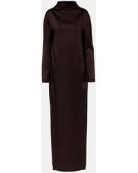 Tom Ford - Robe Longue En Crepe De Satin - Lyst