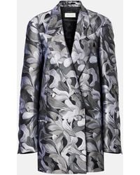 Dries Van Noten - Double-Breasted Jacquard Blazer - Lyst