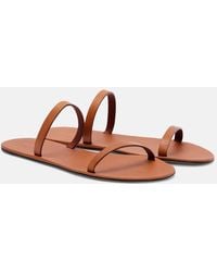 The Row - Helena Leather Sandals - Lyst