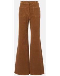 Nili Lotan - Florence High-Rise Corduroy Flared Pants - Lyst