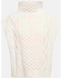 Polo Ralph Lauren - Cable-knit Wool And Cashmere Sweater Vest - Lyst
