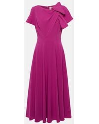 ROKSANDA - Bow-Detail Midi Dress - Lyst