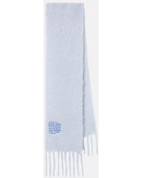 Loewe - Embroidered Mohair And Wool-Blend Scarf - Lyst