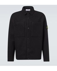 Stone Island - Virgin Wool Overshirt - Lyst