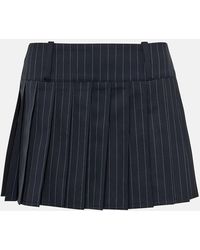 Vetements - Pinstriped Wool Miniskirt - Lyst