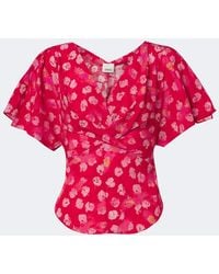 Isabel Marant - Faljane Floral Silk-Blend Top - Lyst