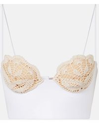 Magda Butrym - Crochet Cotton Bustier Top - Lyst